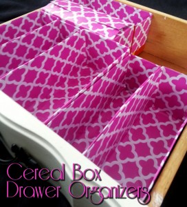 SwankyLuv: Cereal Box Drawer Organizers